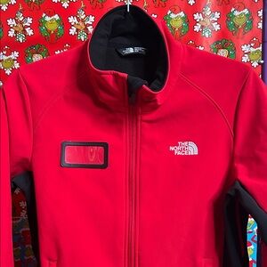 The North Face Vibrant Red Softshell Jacket